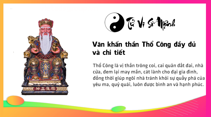 Văn khấn thần Thổ Công đầy đủ và chi tiết