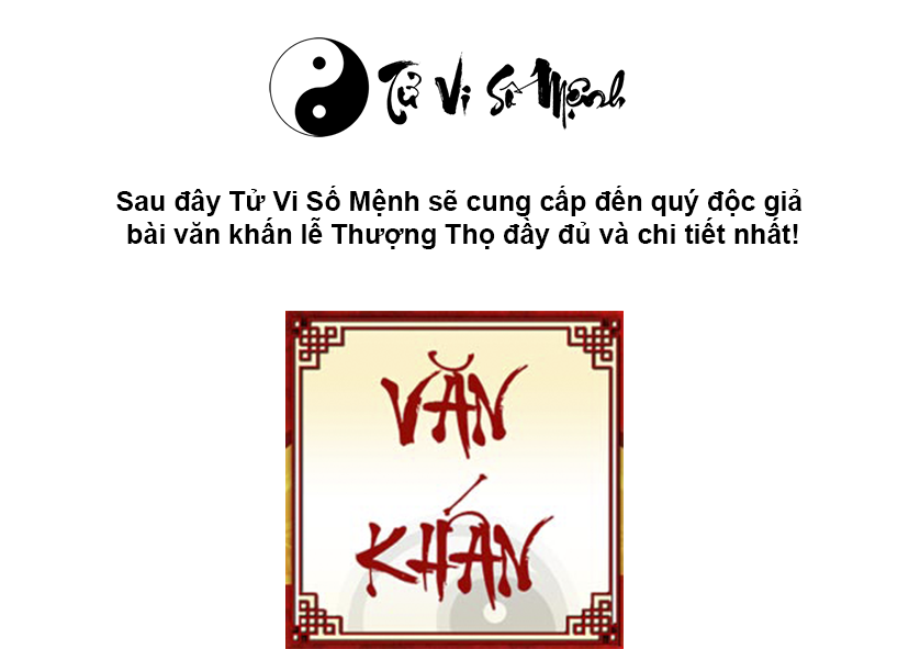 Văn khấn lễ Thượng Thọ đầy đủ v&agrave; chi tiết