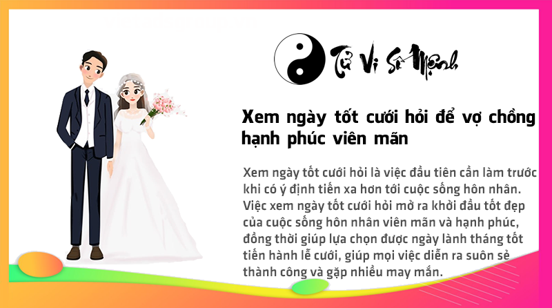 Xem ngày tốt cưới hỏi để vợ chồng hạnh phúc viên mãn