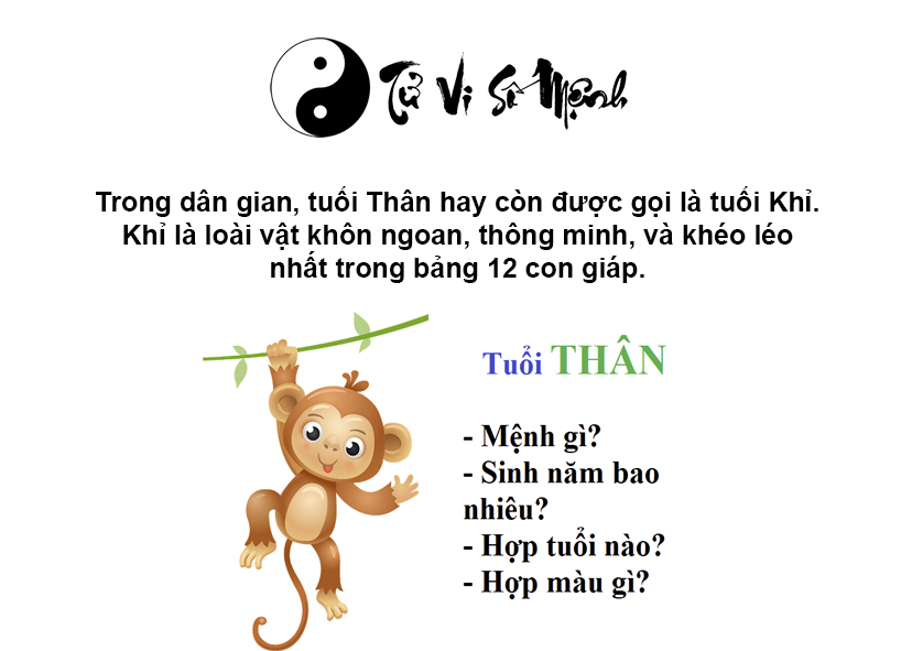 Tử vi trọn đời tuổi Thân và những điều thú vị xoay quanh tuổi Thân